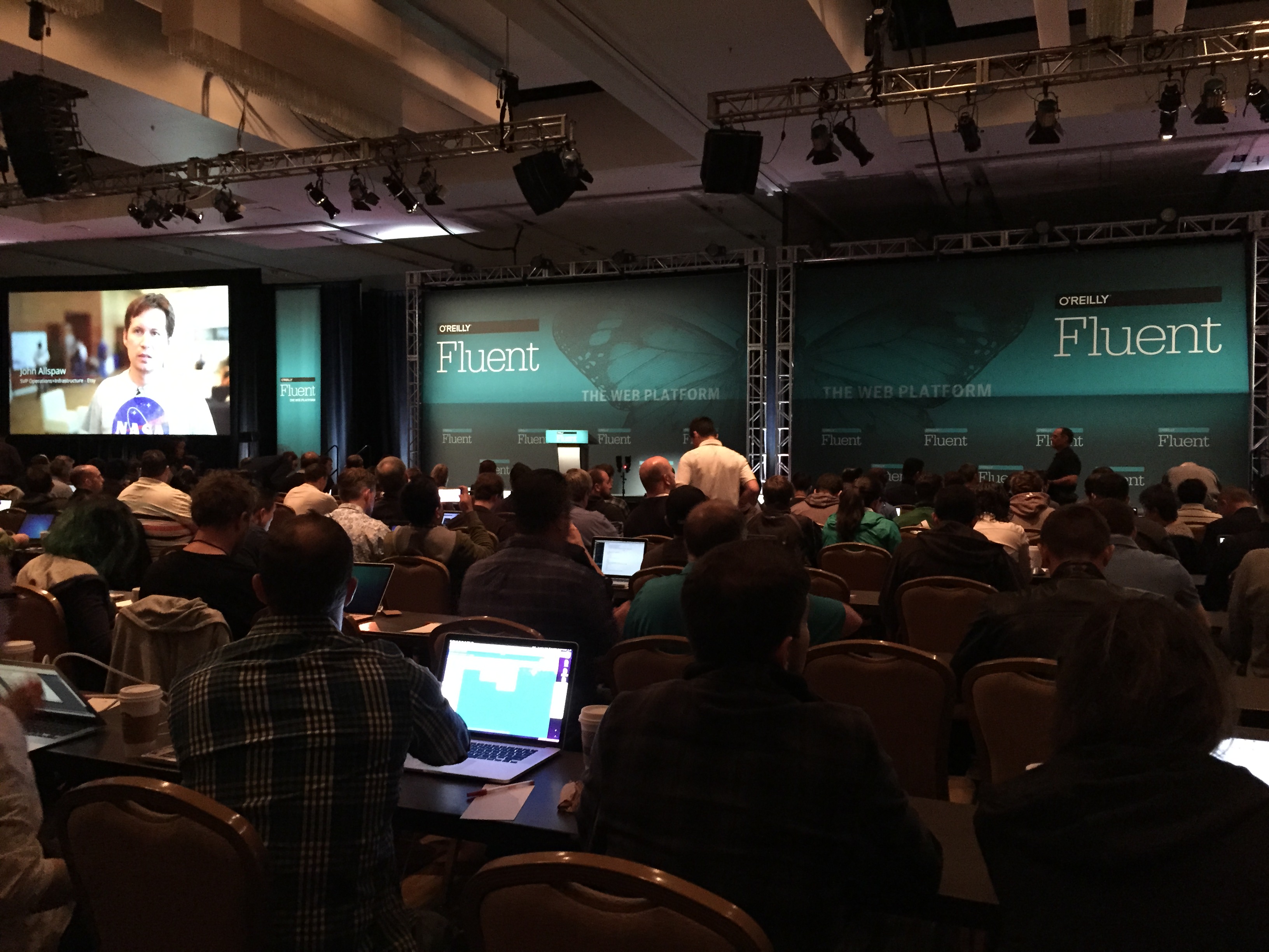 The main hall for Fluent 2015 in San Francisco