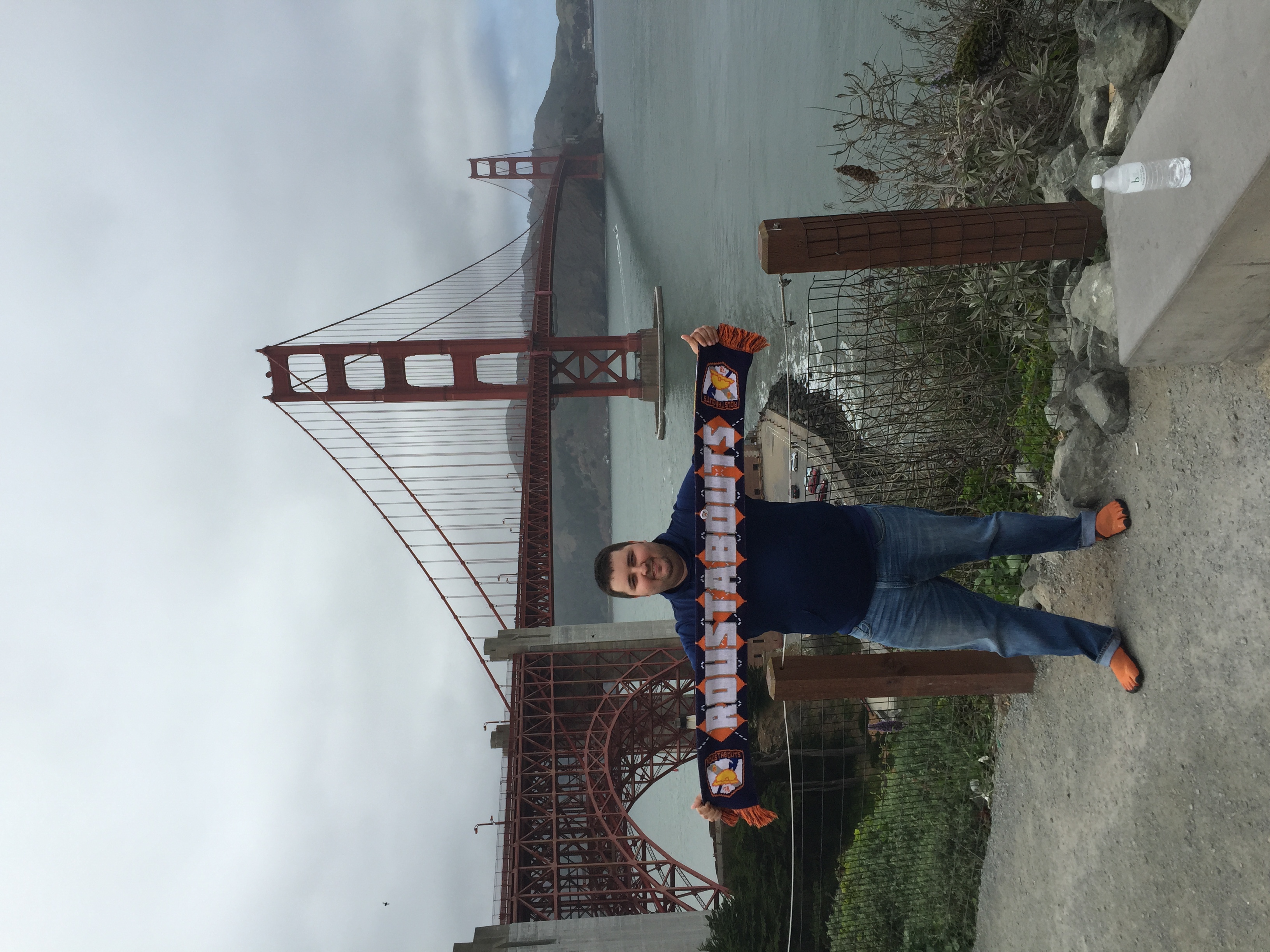 Me in SF, in my Vibram FiveFingers